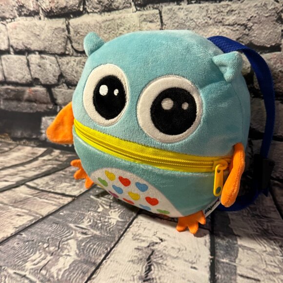 Beetoy Owl Sensory Buckle Pillow Zipper Toys Toddlers 1-3, Toddler Travel Toy - Picture 2 of 8